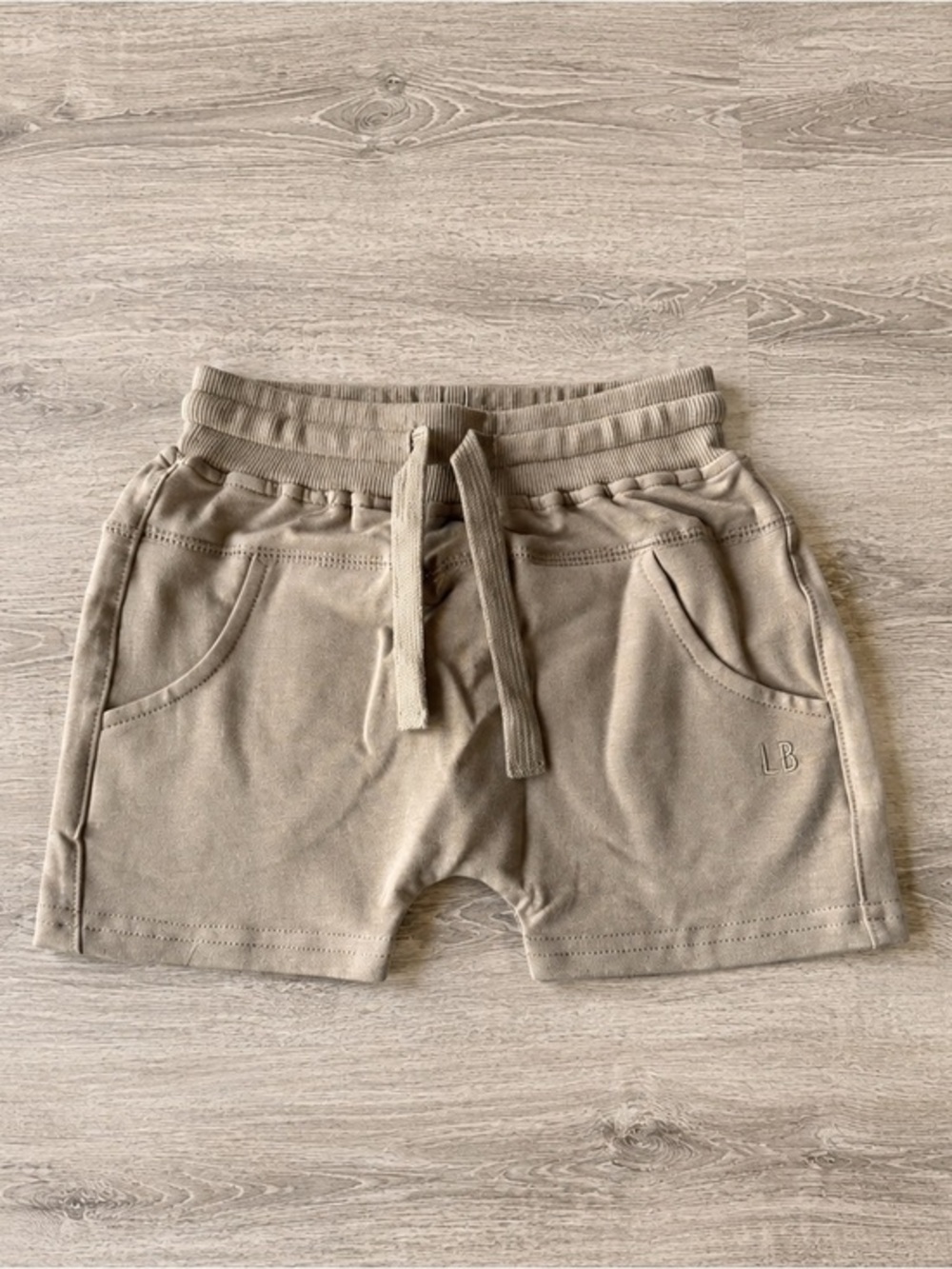 Little Bipsy Harem Shorts Driftwood 12-18M NWT Tan Boys Jogger Short